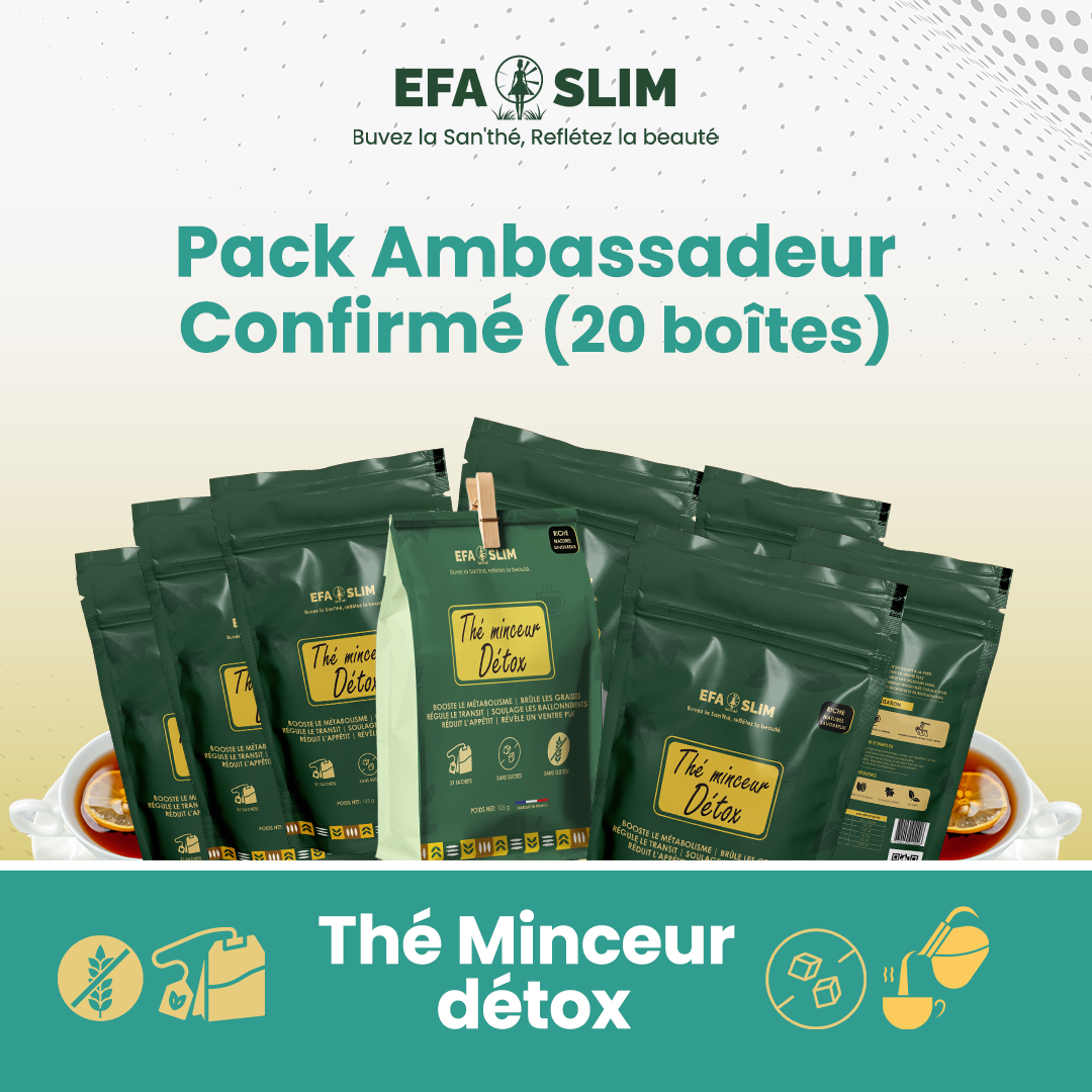 Thé Minceur Détox EFA SLIM pour Partenaires
